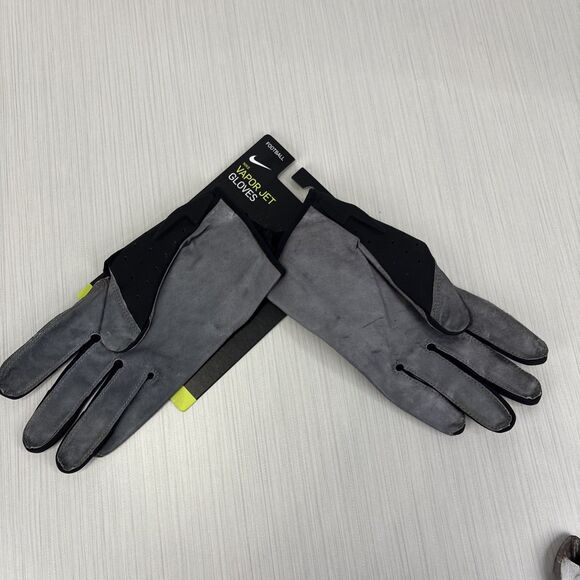 Mens Size XL Nike Vapor Jet 5.0 FG NFL Leather Football Gloves Black PGF665-017 - Picture 5 of 8